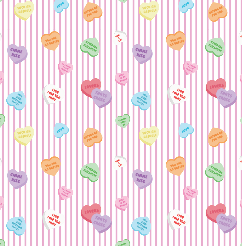 The Bow Bag in Candy Heart Print - PRE-ORDER